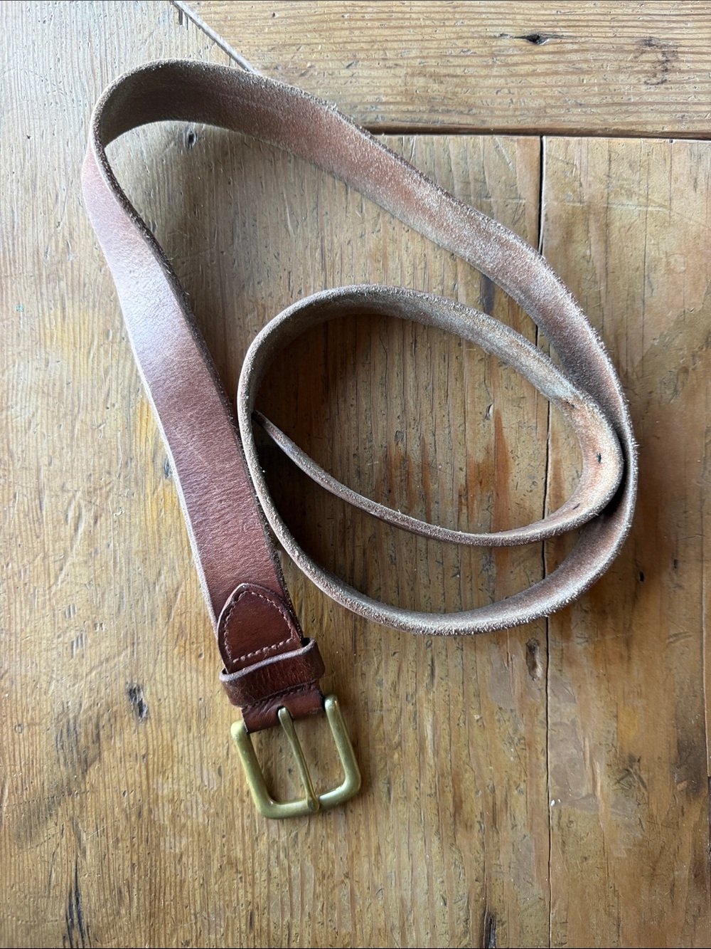 Buck Mason brown leather Belt size 36